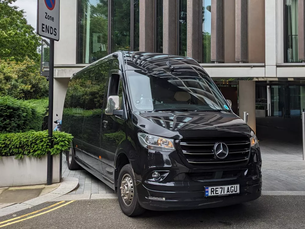 black minibus