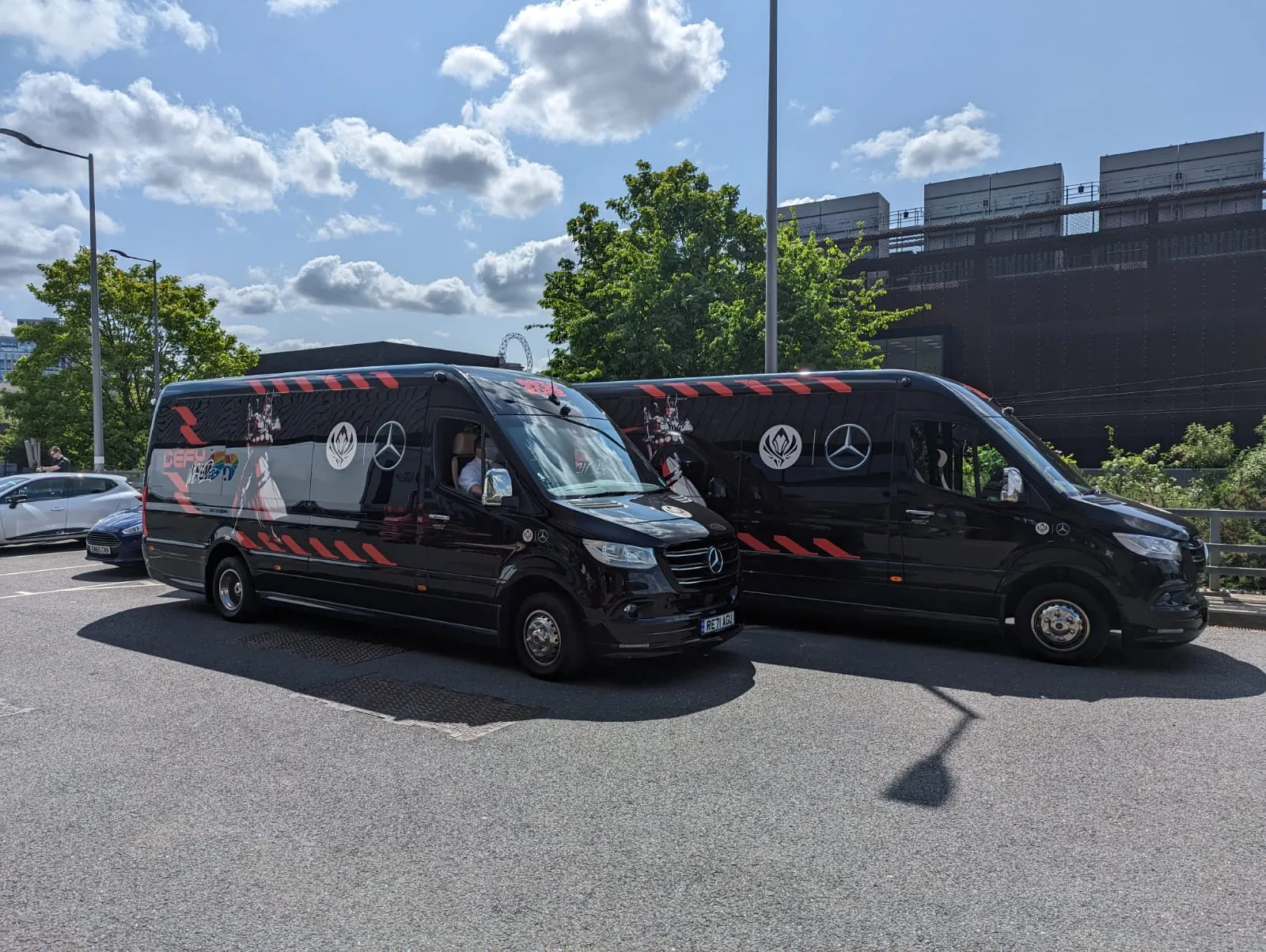 black minibus
